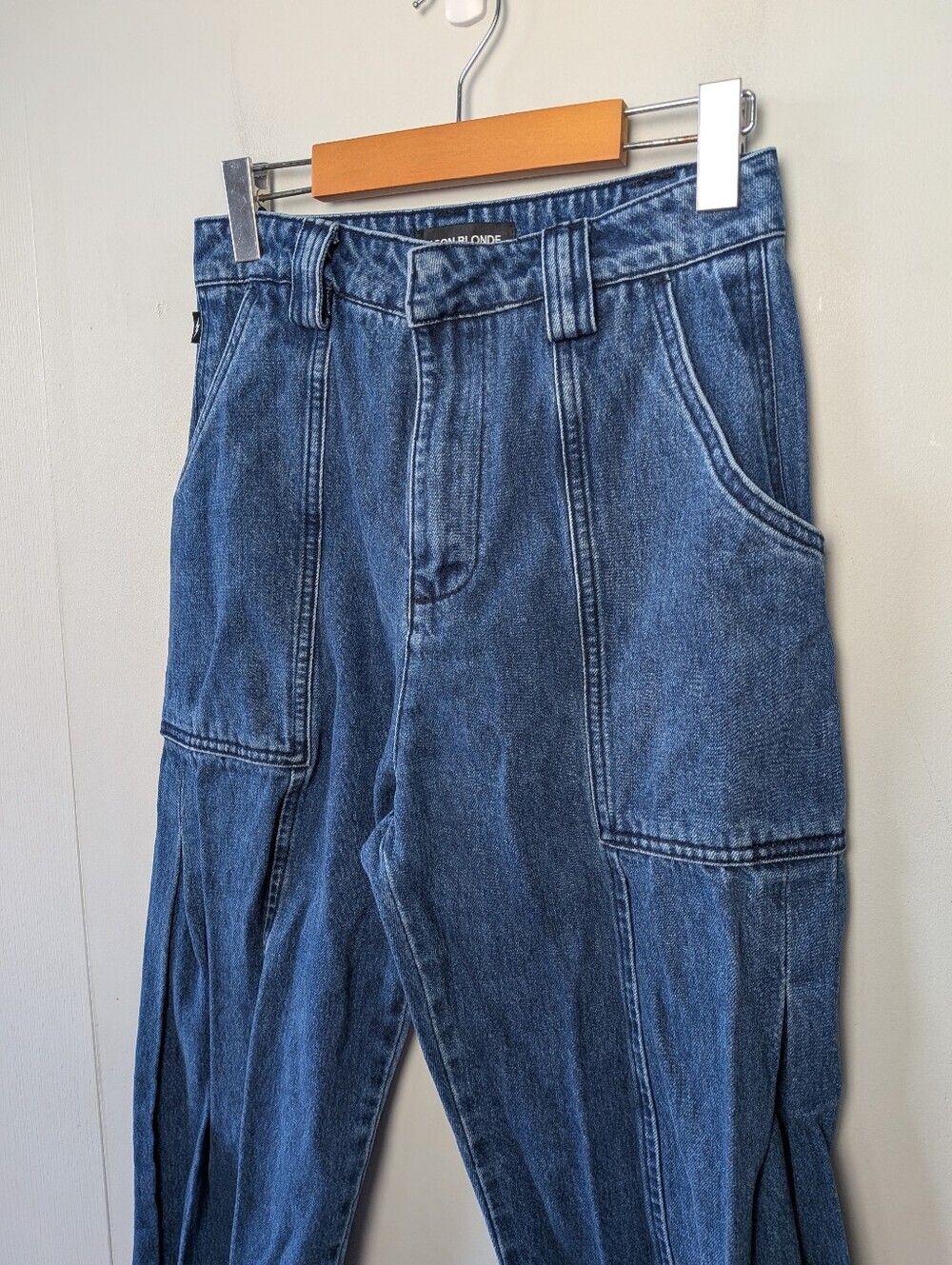 NEON BLONDE Bombshell Jolie High Waist Jeans Women Size 26 100% Cotton Blue - Picture 5 of 14